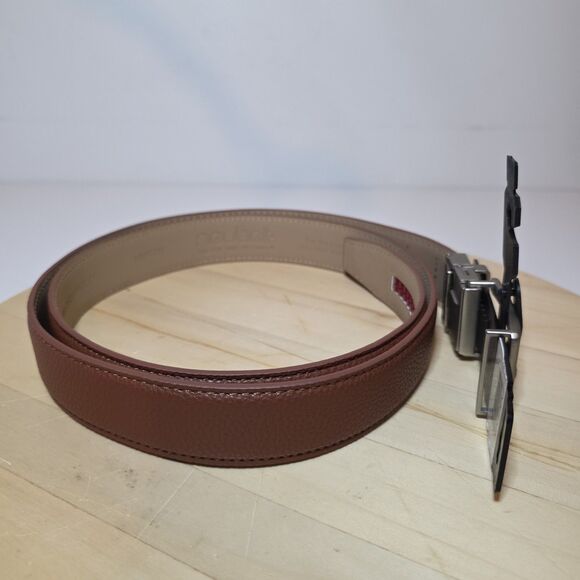 Nexbelt Neubelt Vegan Leather Golf Ratchet Belt - Pebble Grain Cognac NWT - Picture 4 of 12